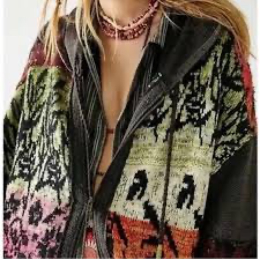 Free People Golden Hour Colorful Knit Cardigan
